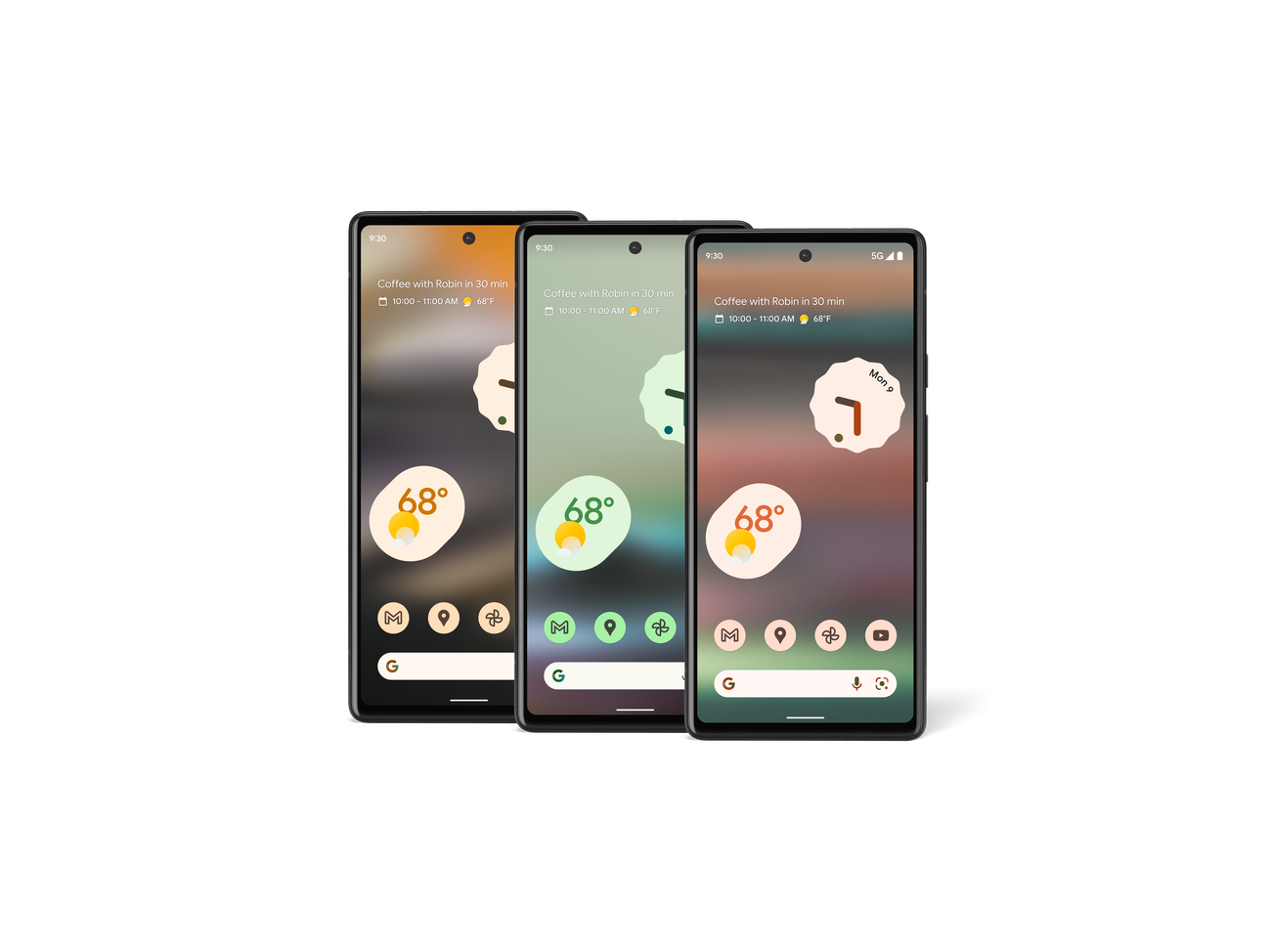 Pixel 6a官方产品图；官方素材，非作者实拍。